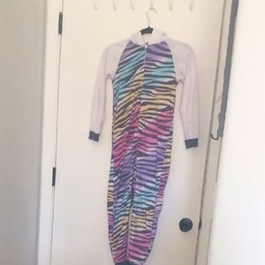 Wonder Nation Purple and Blue Footies One Piece